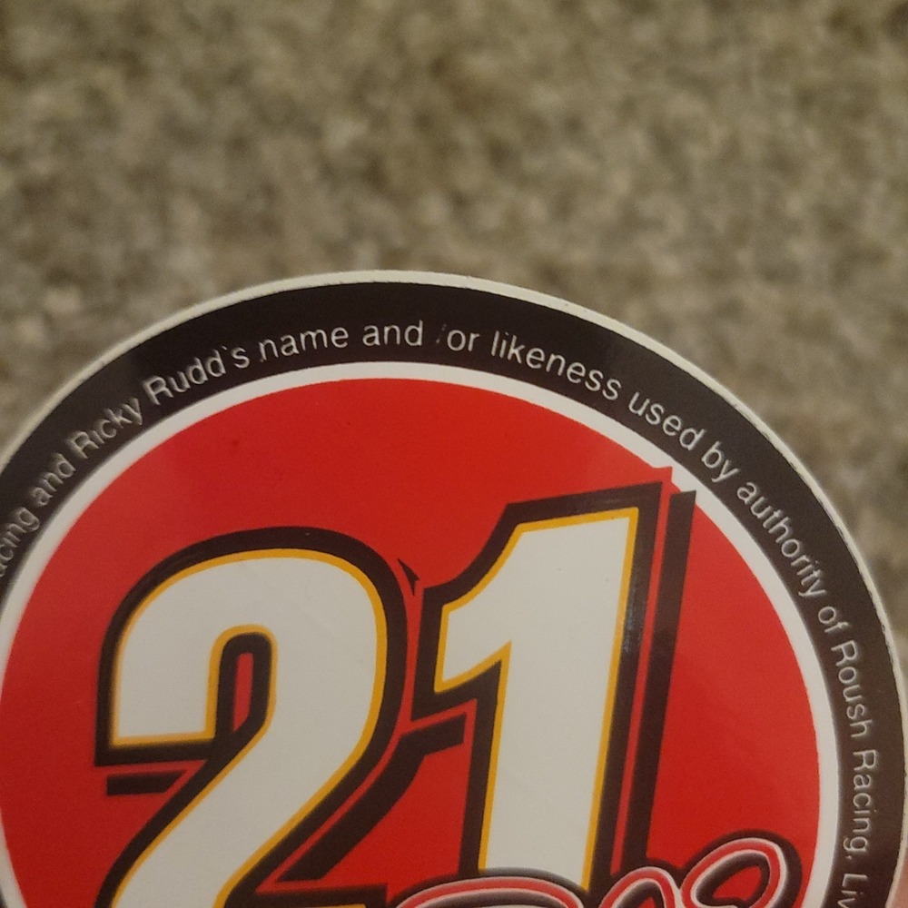 Lot of 20 Ricky Rudd #21 Round 3" Decal Red Stickers NEW - Picture 4 of 6